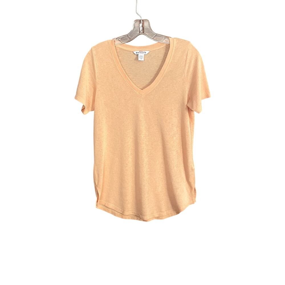 Athleta Breezy Scoop V-Neck Tee Shirt Sz M